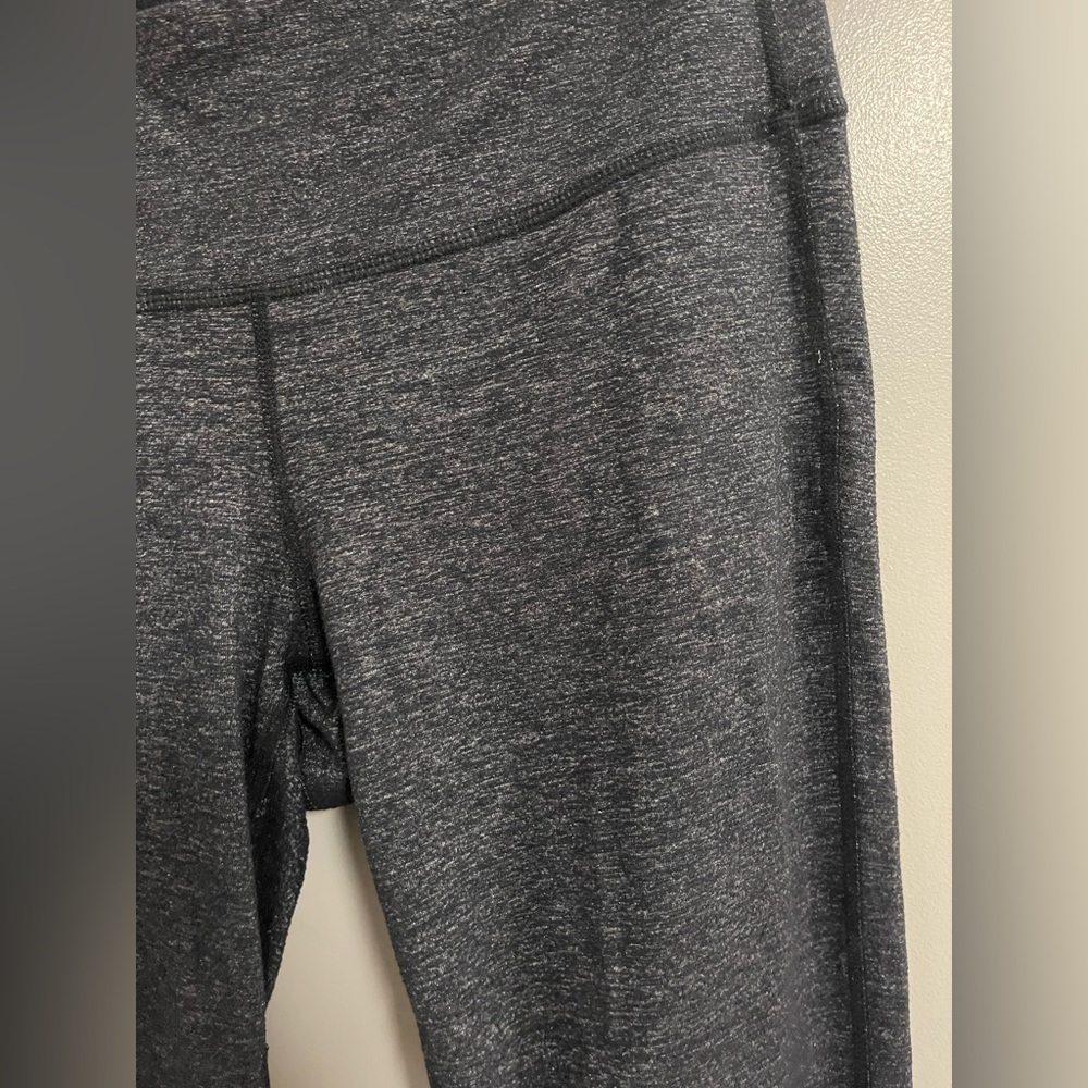 Athleta Dark Gray Heathered Leggings - Picture 4 of 6